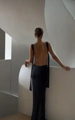 Effie Kats Helena Gown Black Size S/ AU 8 for rent on The Volte - image 6