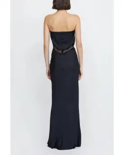 Bec & Bridge Spencer Lace Strapless Maxi Dress Black Size S / AU 8 for rent on The Volte - image 3