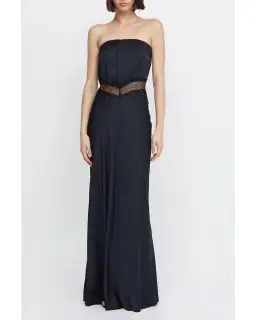 Bec & Bridge Spencer Lace Strapless Maxi Dress Black Size S / AU 8 for rent on The Volte - image 1