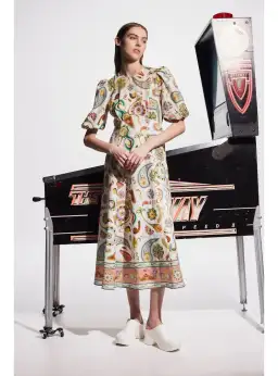Alemais Arcade Midi Dress Print Size 12 for rent on The Volte - image 1