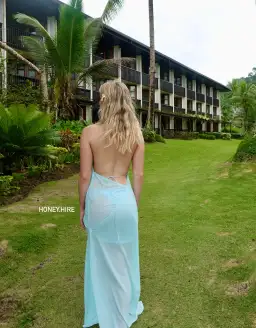 Natalie Rolt Anastasia Mini Dress Baby Blue Size 0 / AU 6  for rent on The Volte - image 2