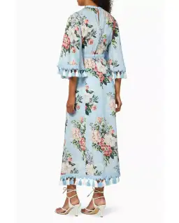 Alice McCall Magic Moment Midi Dress Blue Floral Size AU 8 for rent on The Volte - image 3