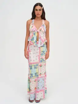 For Love & Lemons Cassandra Two Piece Set Multi Print Size S/au 8 