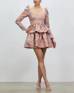 Nicola Finetti Lolly Mini Dress Multi Floral Size 10 for rent on The Volte - image 1