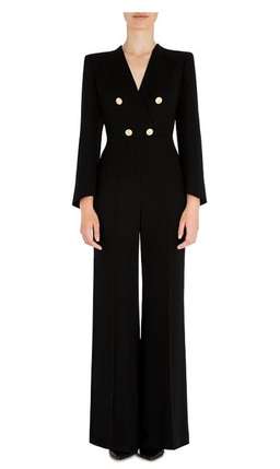 Carla Zampatti Onyx Military Precision Jumpsuit Black Size 12 for rent on The Volte - image 1