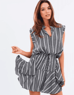 Shona Joy Phoenix Drawstring Dress for rent on The Volte - image 1