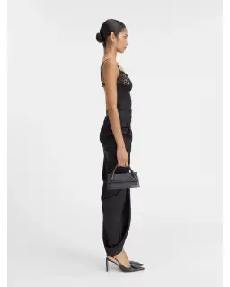 Jacquemus La Saudade longue brodée Dress Black Size AU 8 for rent on The Volte - image 2