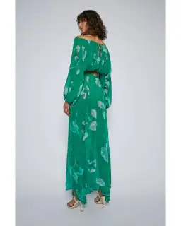 Scanlan Theodore Georgette Floral Set Kelly Green Size AU 8 for rent on The Volte - image 4