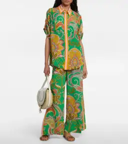 Alemais Marion Set Green Print Size AU 12 for rent on The Volte - image 1