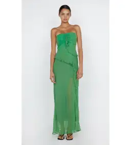 Bec & Bridge Maresca Strapless Dress Green Apple Size 6 for rent on The Volte - image 1