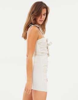 BEC & BRIDGE  Paloma Mini Dress Cream 10