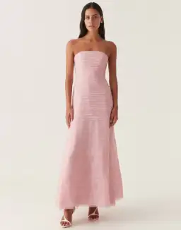 Aje Soundscape Maxi Dress Pink Size 6 for rent on The Volte - image 1