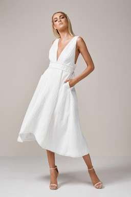 Taluha - Take Me Out Midi Flare Dress for rent on The Volte - image 2