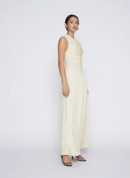 Anna Quan Fleur Midi Dress in Vanilla Size 14 for rent on The Volte - image 3