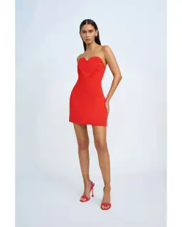 By Johnny Seraphina Dress Scarlet Red Size AU 6 for rent on The Volte - image 1