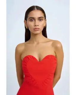 By Johnny Seraphina Dress Scarlet Red Size AU 6 for rent on The Volte - image 3