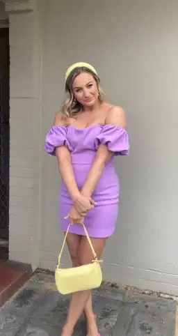 Mossman More Than Words Dress Purple Size 6  for rent on The Volte - image 3