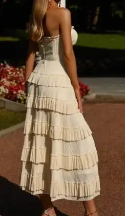 Alamour The Label Jacqueline Dress Eggnog Hue Size S / AU 8  for rent on The Volte - image 2