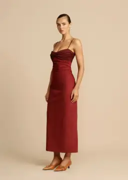 Arcina Ori Kinsley Dress Wine Size S / AU 8 for rent on The Volte - image 2