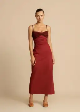 Arcina Ori Kinsley Dress Wine Size S / AU 8 for rent on The Volte - image 5