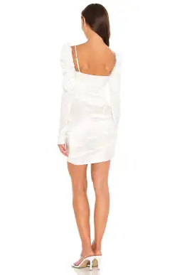 The Bar Twist Mini Dress Ivory Size AU 6 for rent on The Volte - image 2