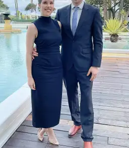 Cue Ruched Waist Midi Dress Black Size 8 for rent on The Volte - image 4