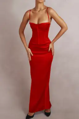 House of CB Shani Dress Red Size XS /Au 6  for rent on The Volte - image 2