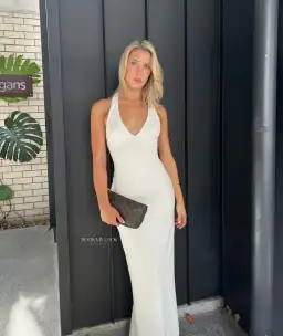 Effie Kats Eiza Ivory Gown Cream Size XS/Au 6 for rent on The Volte - image 3