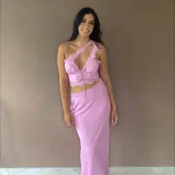 House of CB Lorena Crop & Mathilda Skirt Set Pink S/Au 8  for rent on The Volte - image 2