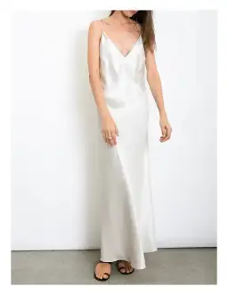 Christopher Esber Dune Structured Cami Dress Silver Size 6 for rent on The Volte - image 1