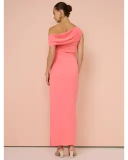 Sofia The Label Alexis Off Shoulder Gown Watermelon Size AU 8 for rent on The Volte - image 4