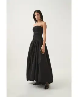 Aje Violette Bubble Hem Maxi Dress in Black Size AU 8 for rent on The Volte - image 2