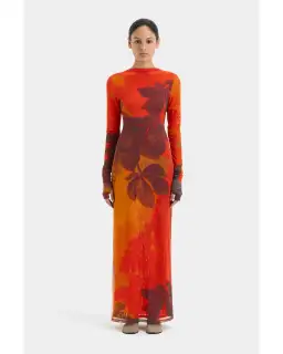 Sir The Label Libertine Cut Out Midi Dress Wren Print Size 0 / AU 6 for rent on The Volte - image 5