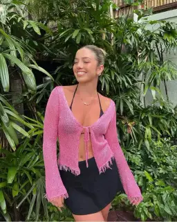 Sacha Cardigan in Azalea Sequin Size XS / AU 6 for rent on The Volte - image 1