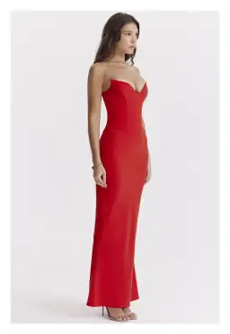House of CB Tamara Cherry Dress Red Size S / AU 8 for rent on The Volte - image 2