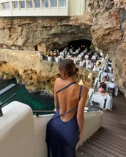 Acrina Ori Monique Dress // Navy // Size 8  for rent on The Volte - image 0