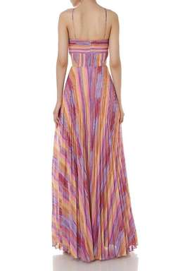 AMUR Janet Cutout Pleated Evening Dress Gown size 8 for rent on The Volte - image 3