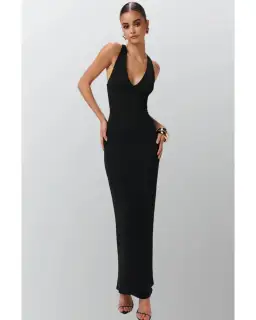 Effie Kats Eiza Gown Black Size AU 6  for rent on The Volte - image 1