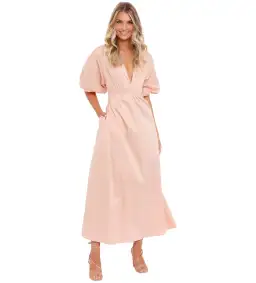 Suboo Rosanna Backless Dress Pink Size 8 