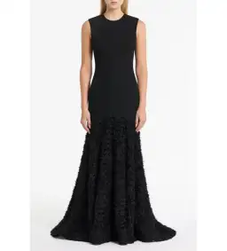 Carla Zampatti Black Nastro Gown Black Size 10 for rent on The Volte - image 1