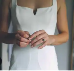 Rachel Gilbert Anneke Dress Ivory Size 8 for rent on The Volte - image 2