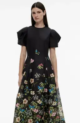 Limited Edition - Black Floral Maxi Dress Size 8 for rent on The Volte - image 3