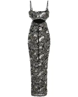 Rachel Gilbert Piper Embellished Gown Black/Silver Size AU 8  for rent on The Volte - image 4