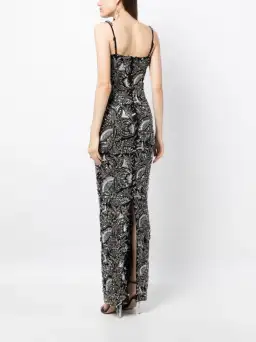 Rachel Gilbert Piper Embellished Gown Black/Silver Size AU 8  for rent on The Volte - image 3
