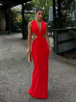 Effie Kats Valencia Gown Red Size XS / AU 6 for rent on The Volte - image 1