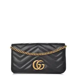 Gucci Calfskin Matelasse Mini Bag Black for rent on The Volte - image 1