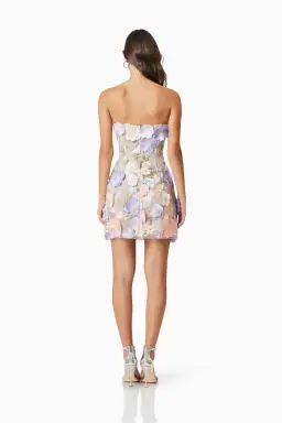 Elliatt Arabella Strapless Mini Dress Floral Size S / AU 8 for rent on The Volte - image 3