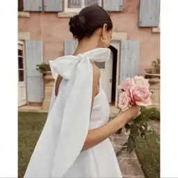 Dissh Aisle Bow Mini Dress White Size 8 for rent on The Volte - image 5