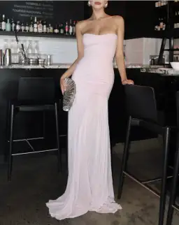 Helsa The Naomi Dress Barely Pink Size S / AU 8 for rent on The Volte - image 8