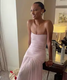 Helsa The Naomi Dress Barely Pink Size S / AU 8 for rent on The Volte - image 6